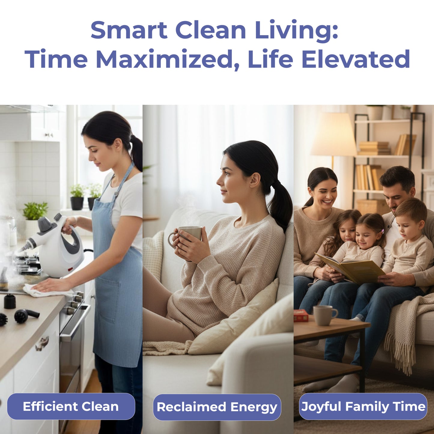 Portable Steam Cleaner – Pressurized, Multi-Purpose Use