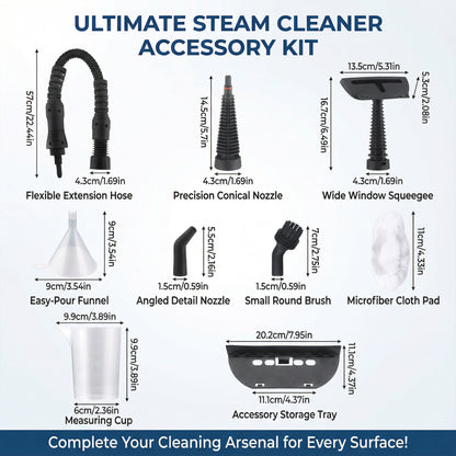 Portable Steam Cleaner – Pressurized, Multi-Purpose Use