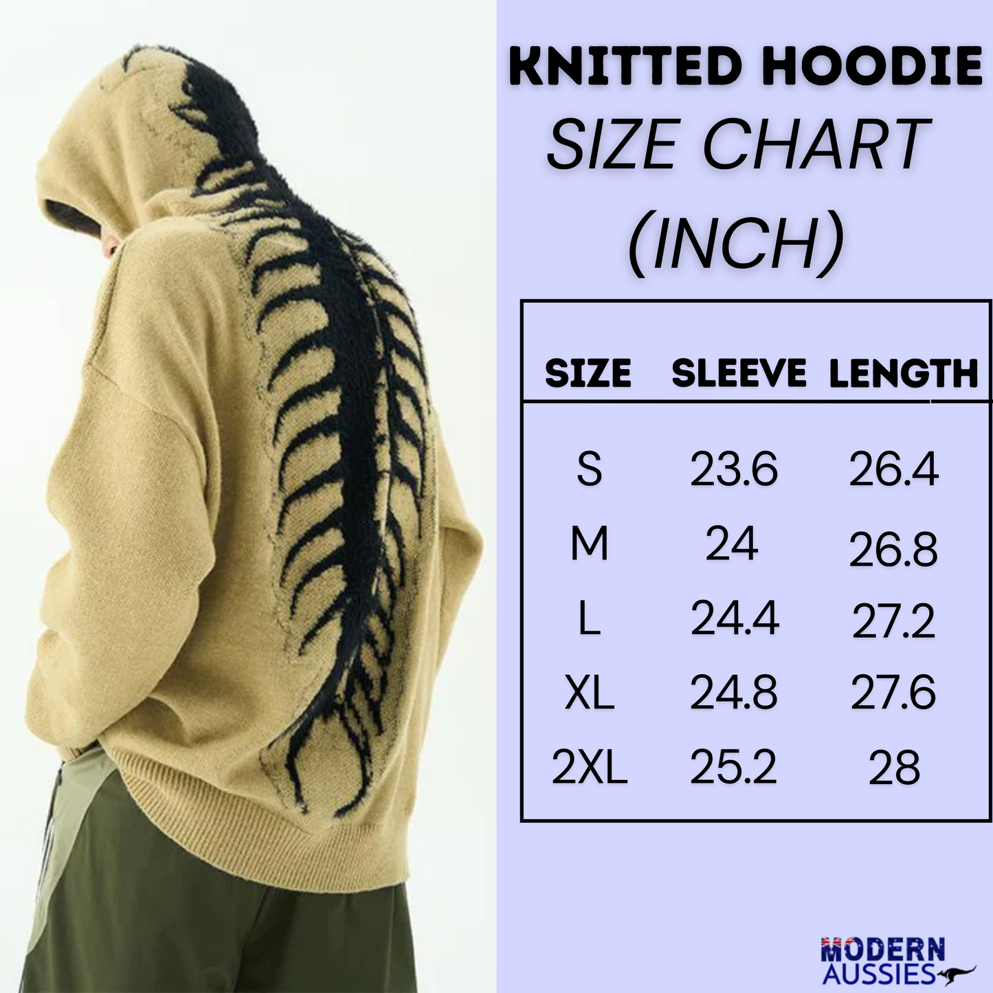 KNITTED CENTIPEDE HOODIE