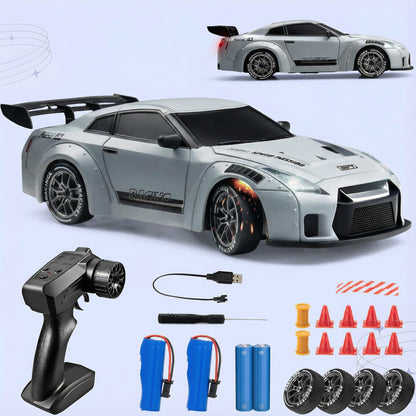 RC Drift Car – LED Lights, High-Speed 4WD & Drift Tires