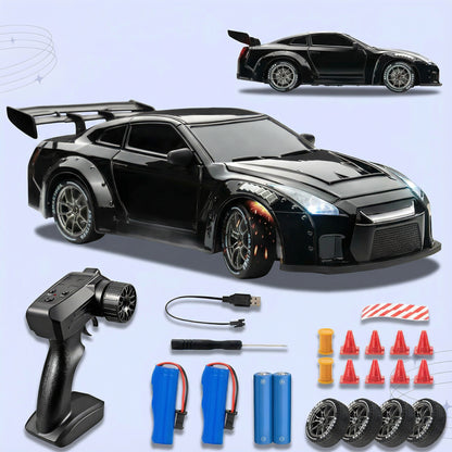 RC Drift Car – LED Lights, High-Speed 4WD & Drift Tires
