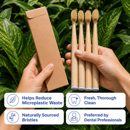 The Natural Brush - Boar & Bamboo Toothbrush