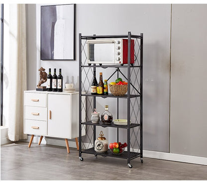 Metal Shelves Organiser on Wheels - Designed for Heavy-Duty Use