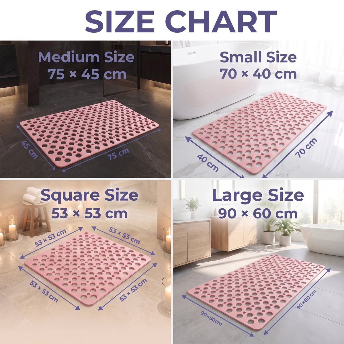 SoftyMat - Textured Grip Shower Mat