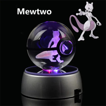 LED Crystal Ball Figures of Pokemon