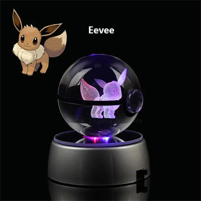 LED Crystal Ball Figures of Pokemon