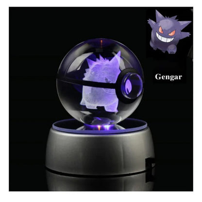 LED Crystal Ball Figures of Pokemon