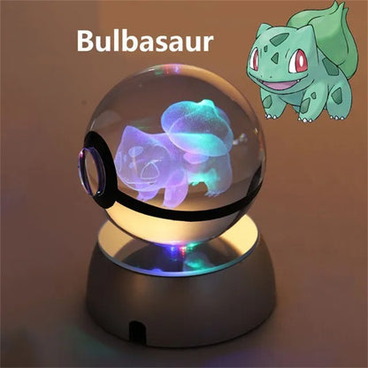 LED Crystal Ball Figures of Pokemon