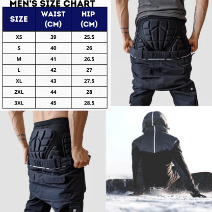 Snowboard and Ski Impact Shorts - Provides Protection & Comfort