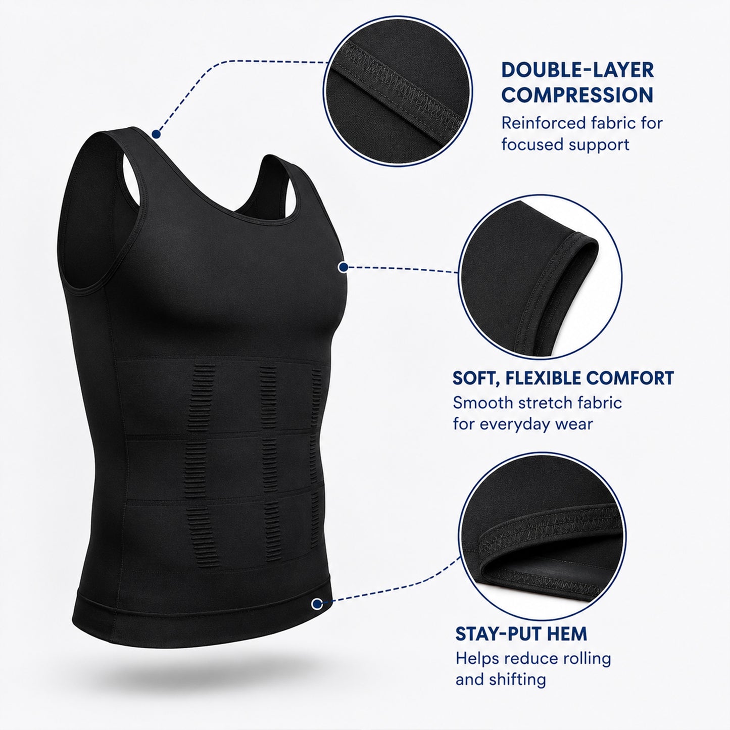 Shape Shift Tank - Men Slimming Top