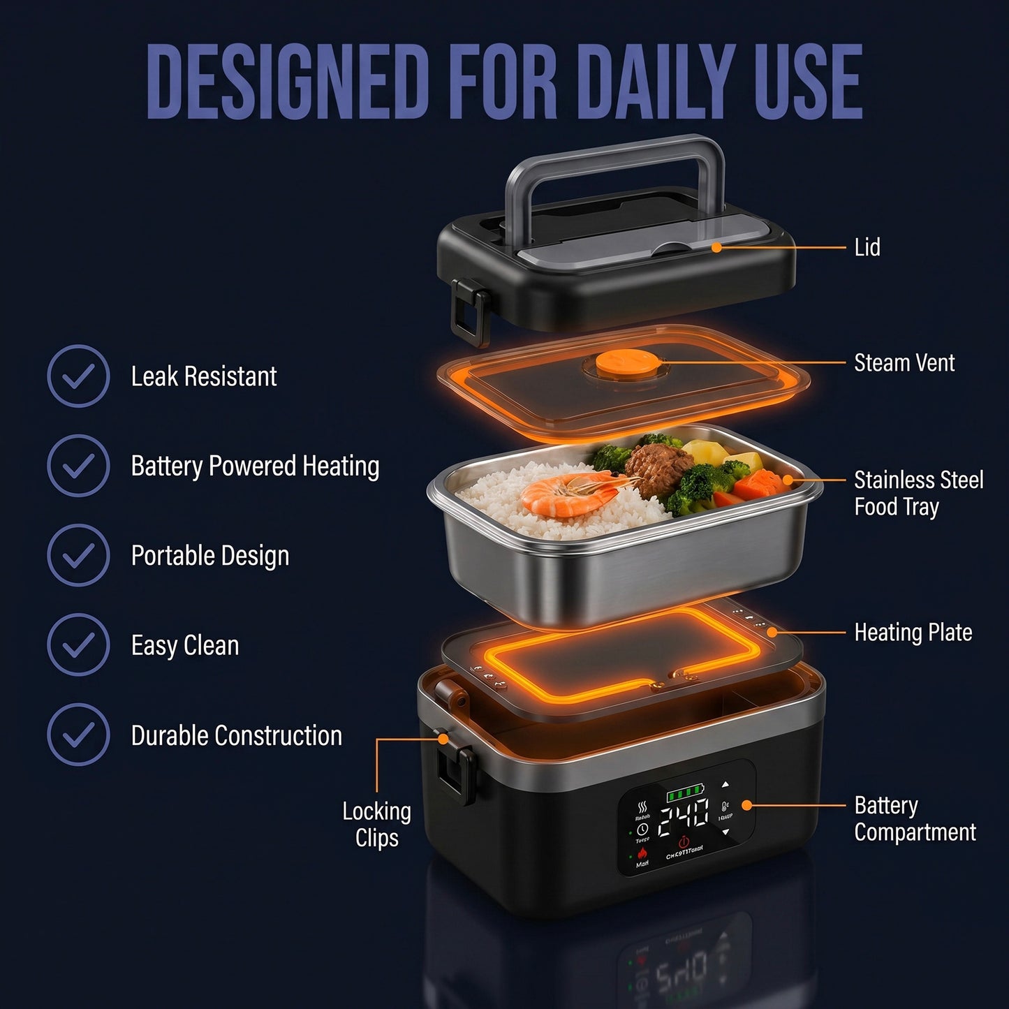 Portable Heating Lunchbox