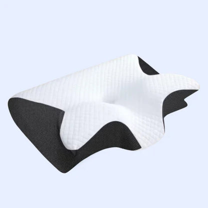Memory Foam Neck Butterfly Shape Pillow with Armrests for Side & Back Sleepers