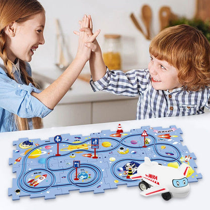 Puzzle & Car Tracker KIds Favourite Toy