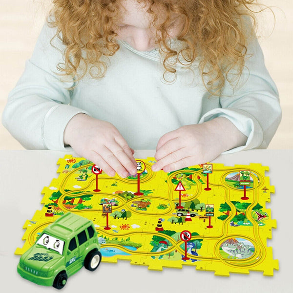 Puzzle & Car Tracker KIds Favourite Toy