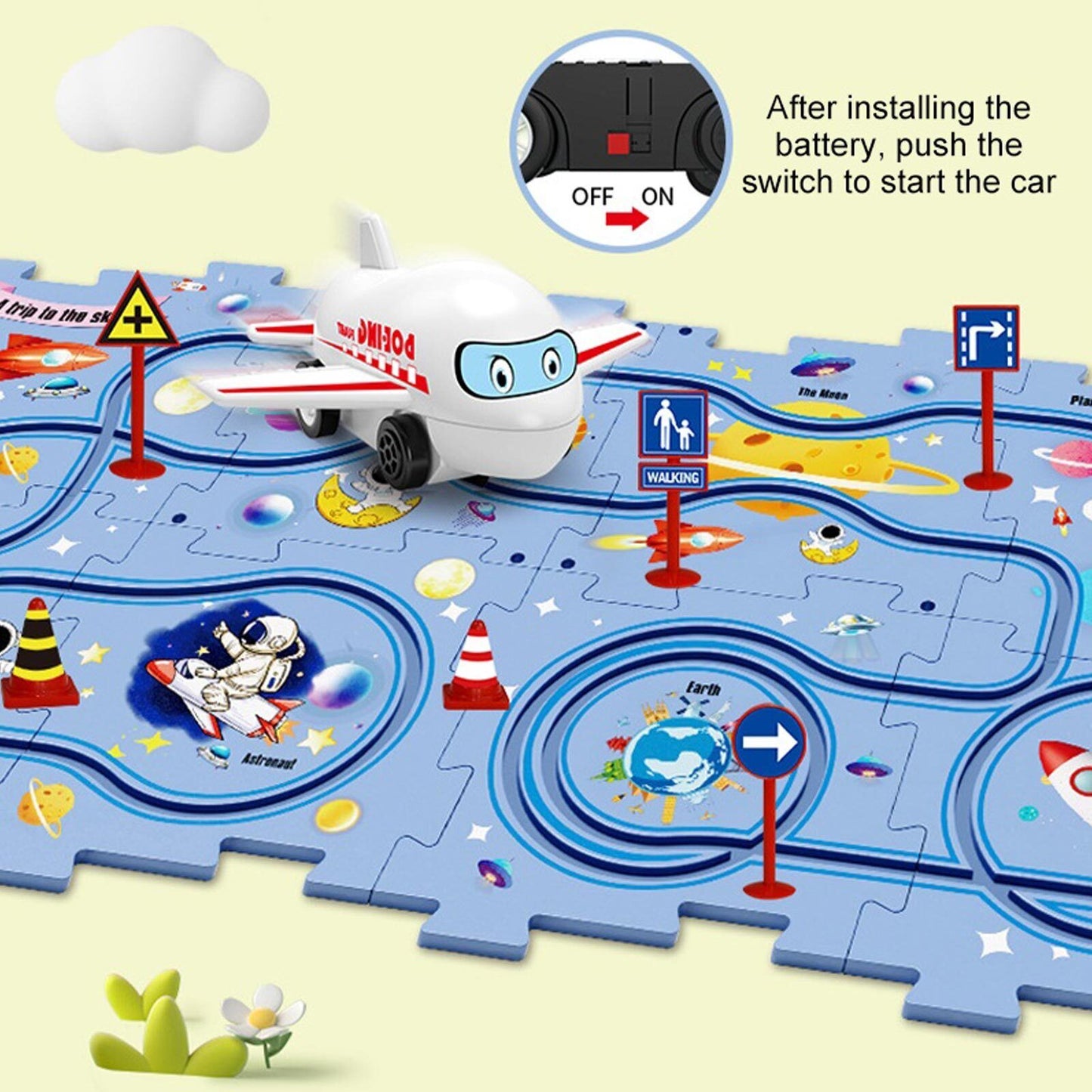 Puzzle & Car Tracker KIds Favourite Toy