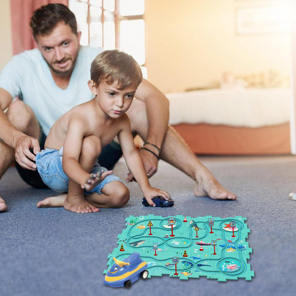 Puzzle & Car Tracker KIds Favourite Toy