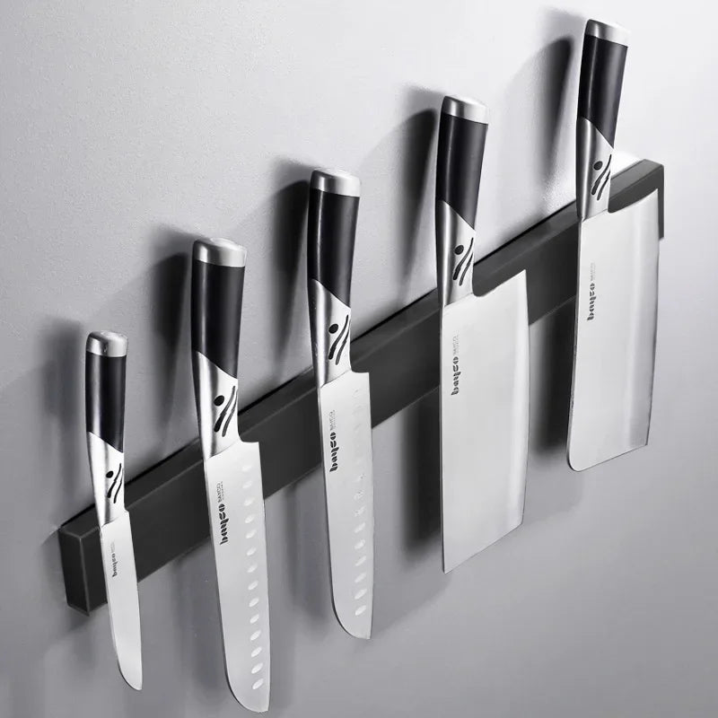 Magnetic No Drill Knife Holder - Wall Mount Magnet Strip