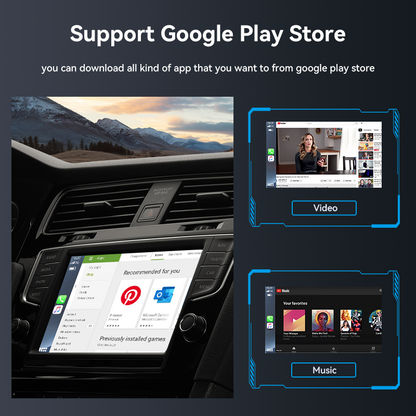 Wireless CarPlay & Android Auto Adapter - Enjoy streaming Netflix, Spotify, & Youtube