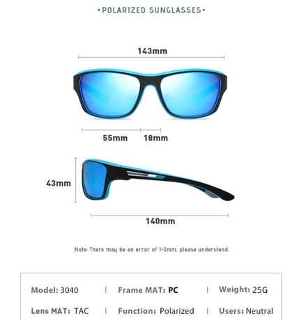Men's Polarized Sports Sunglasses for Fishing – Buy 1 Get 1 Free + Free Eye Strainer Strap