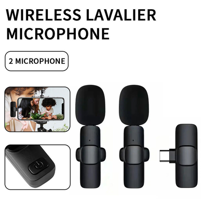 Professional Wireless Lavalier Microphone - Cordless & Omnidirectional Mic