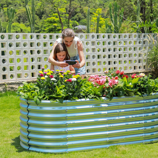 Galvanised Steel Raised Garden Bed - Easy Installations