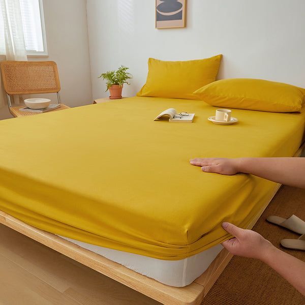 Cotton Fitted Easy-Make Sheet comes with 2 FREE* Pillowcase