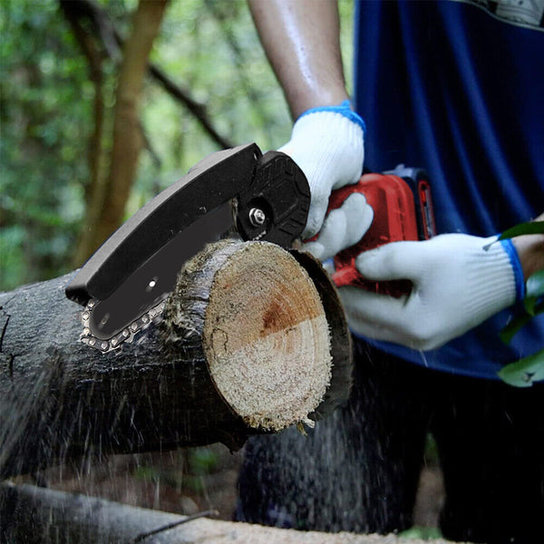 Cordless 6-inch Rechargeable Chainsaw - Ideal for Tree Trimming and Wood Cutting