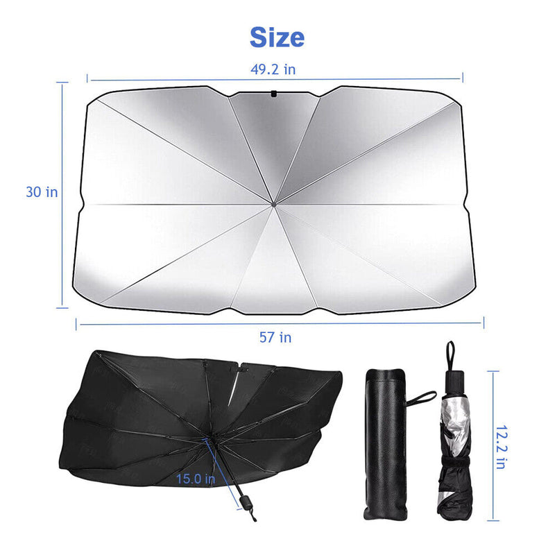 Car Windshield Sun Shade Umbrella - Universal Fit for All Cars