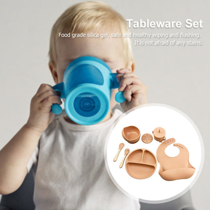 Baby Feeding Set - Plate Bowl Bib Spoon Fork Sippy Cup ALL ESSENTIALS