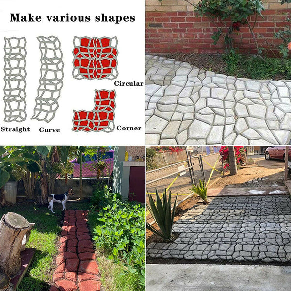 Multifunctional DIY Mould Pavements - For Pathways, Walls, Gardens & Driveways