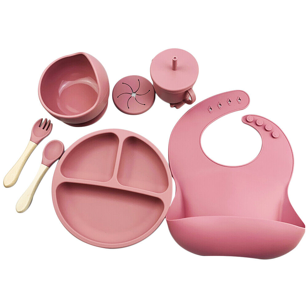 Baby Feeding Set - Plate Bowl Bib Spoon Fork Sippy Cup ALL ESSENTIALS