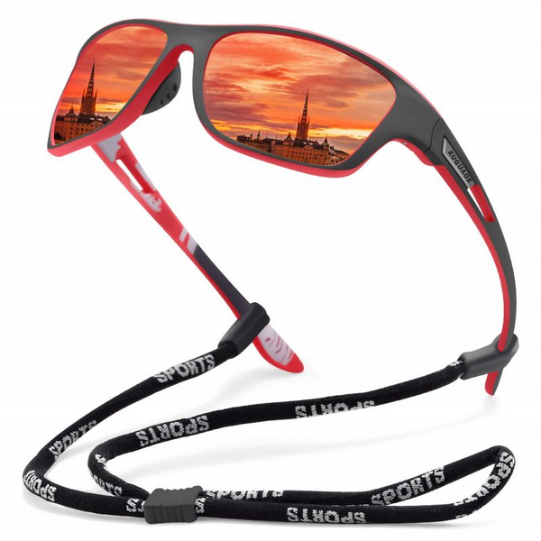 Men's Outdoor Sports Sunglasses with Anti-glare Polarized Lens - Fishing & Other Sports Activities