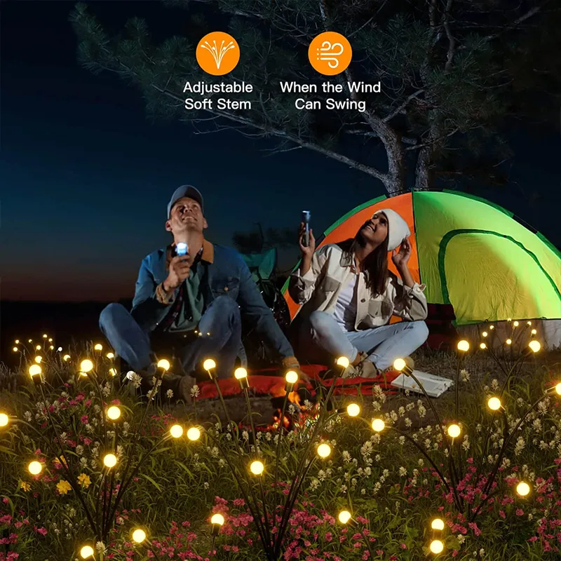 Waterproof Solar Powered Firefly (2-PCS)