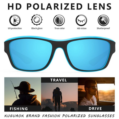 Men's Outdoor Sports Sunglasses with Anti-glare Polarized Lens - Fishing & Other Sports Activities