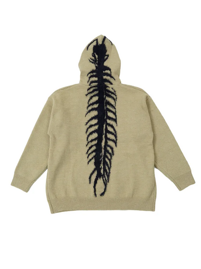 KNITTED CENTIPEDE HOODIE