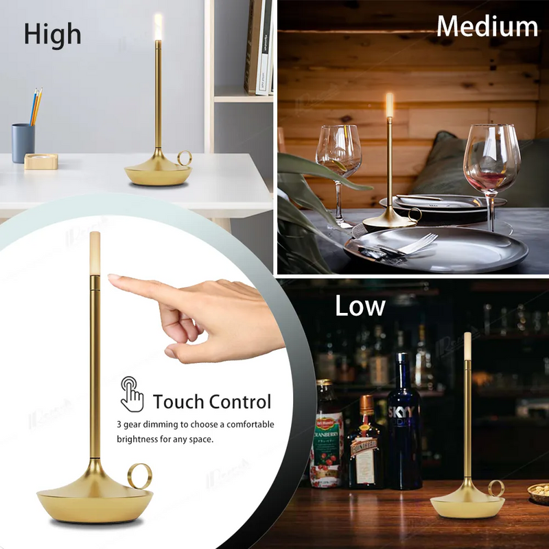 LED Modern Candle Table Lamp