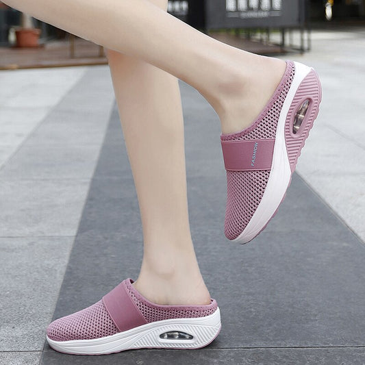 Slip-On Walking Shoes with Air Cushion