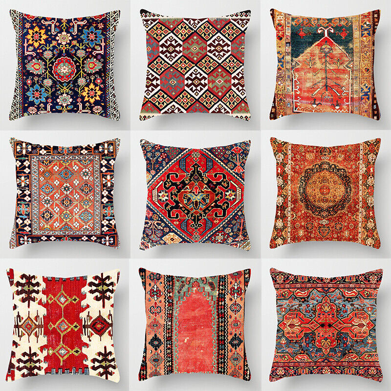 4 piece set assorted madras Indian boho mandala selling pillowcase covers