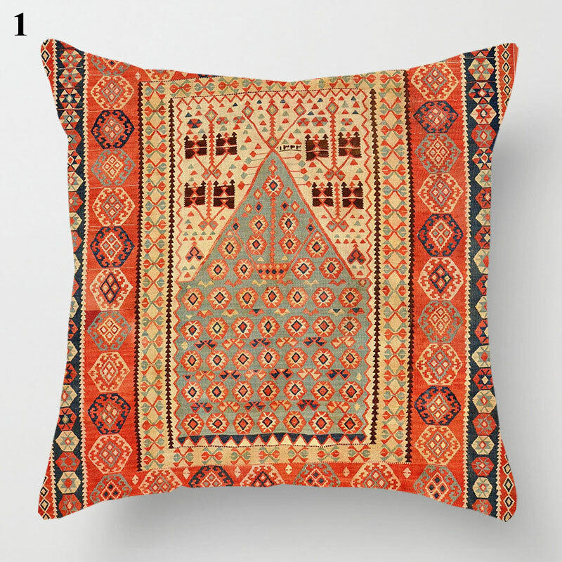 Ethnic Boho Mandala Print Throw Pillow Case Sofa Cushion Cover Home Decor