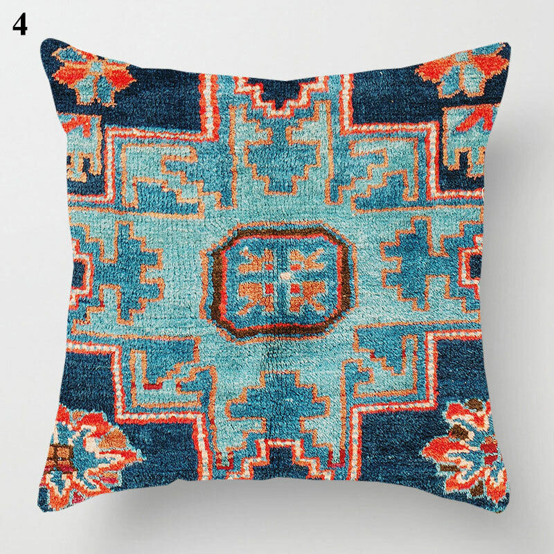 Ethnic Boho Mandala Print Throw Pillow Case Sofa Cushion Cover Home Decor