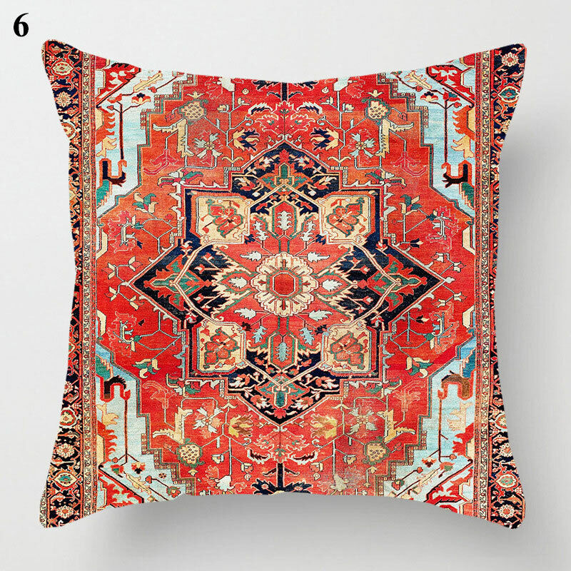 Ethnic Boho Mandala Print Throw Pillow Case Sofa Cushion Cover Home Decor