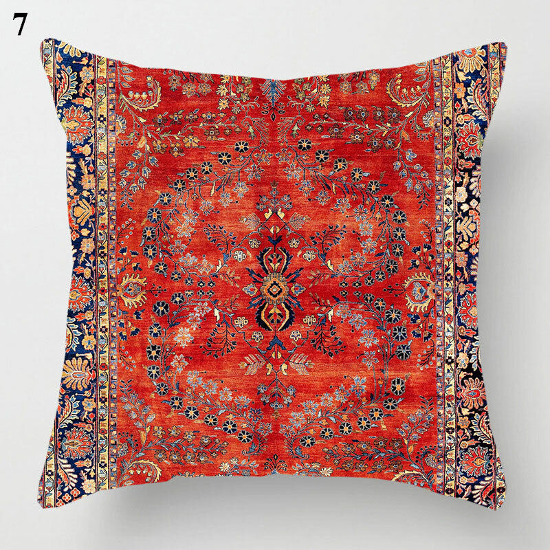 Ethnic Boho Mandala Print Throw Pillow Case Sofa Cushion Cover Home Decor