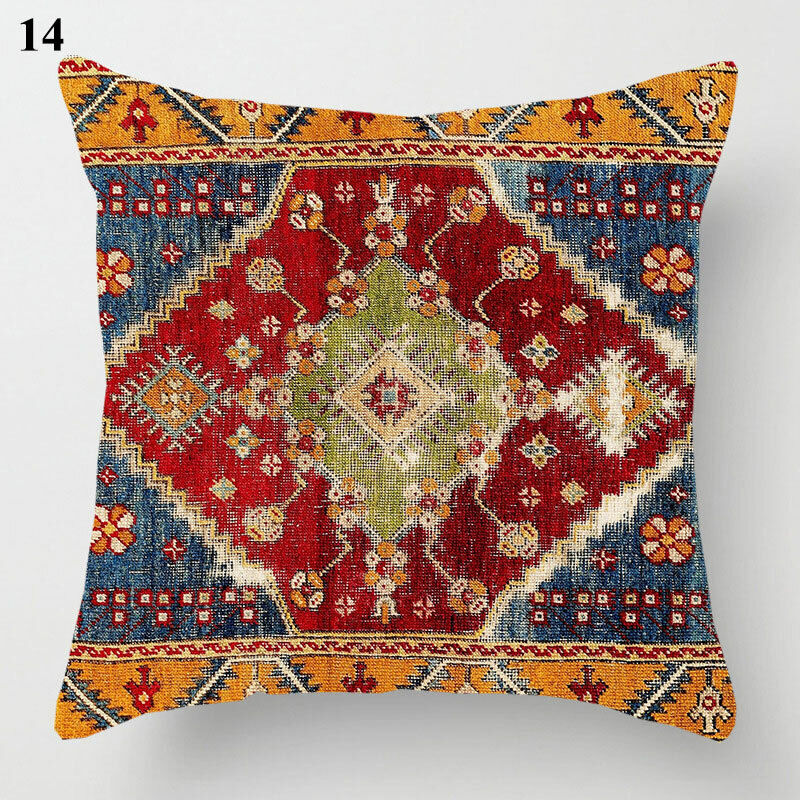 Ethnic Boho Mandala Print Throw Pillow Case Sofa Cushion Cover Home Decor