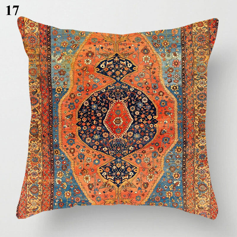 Ethnic Boho Mandala Print Throw Pillow Case Sofa Cushion Cover Home Decor