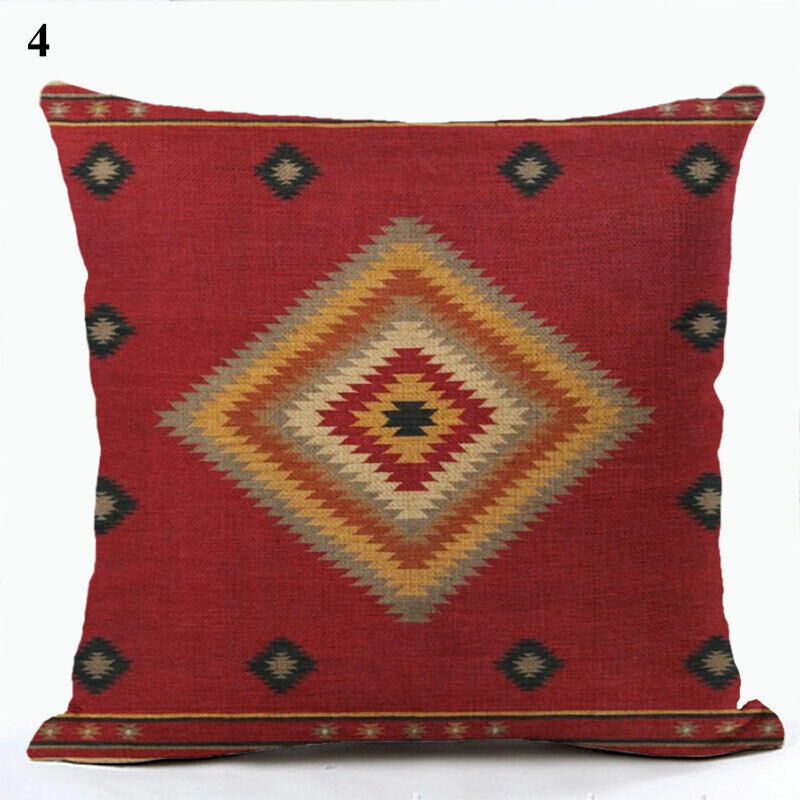 Ethnic Boho Mandala Print Throw Pillow Case Sofa Cushion Cover Home Decor