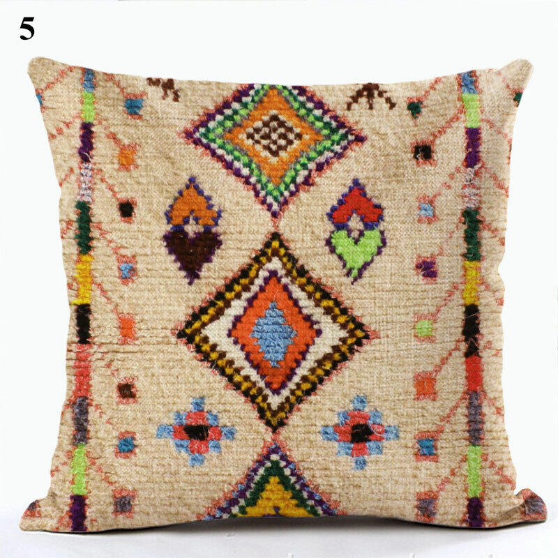 Ethnic Boho Mandala Print Throw Pillow Case Sofa Cushion Cover Home Decor