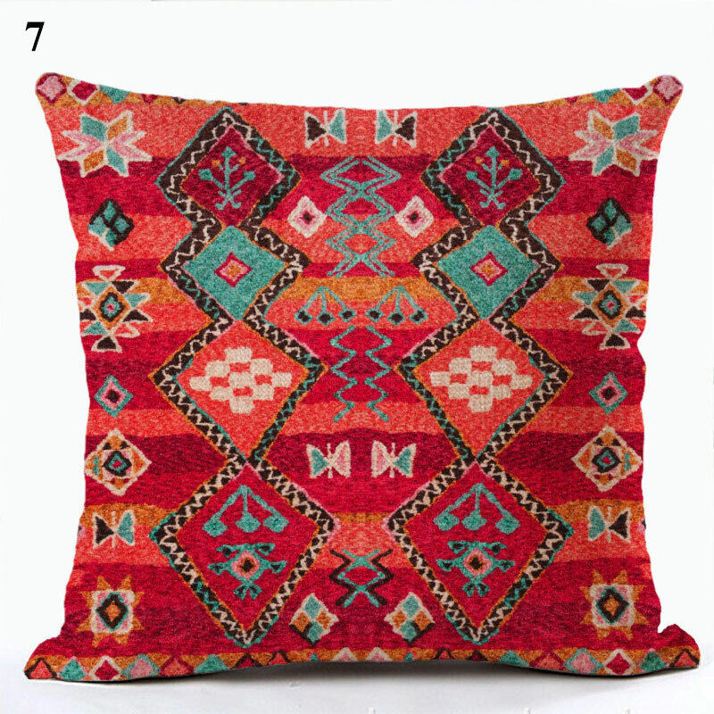 Ethnic Boho Mandala Print Throw Pillow Case Sofa Cushion Cover Home Decor