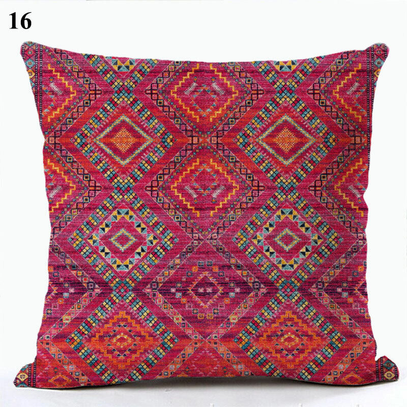 Ethnic Boho Mandala Print Throw Pillow Case Sofa Cushion Cover Home Decor