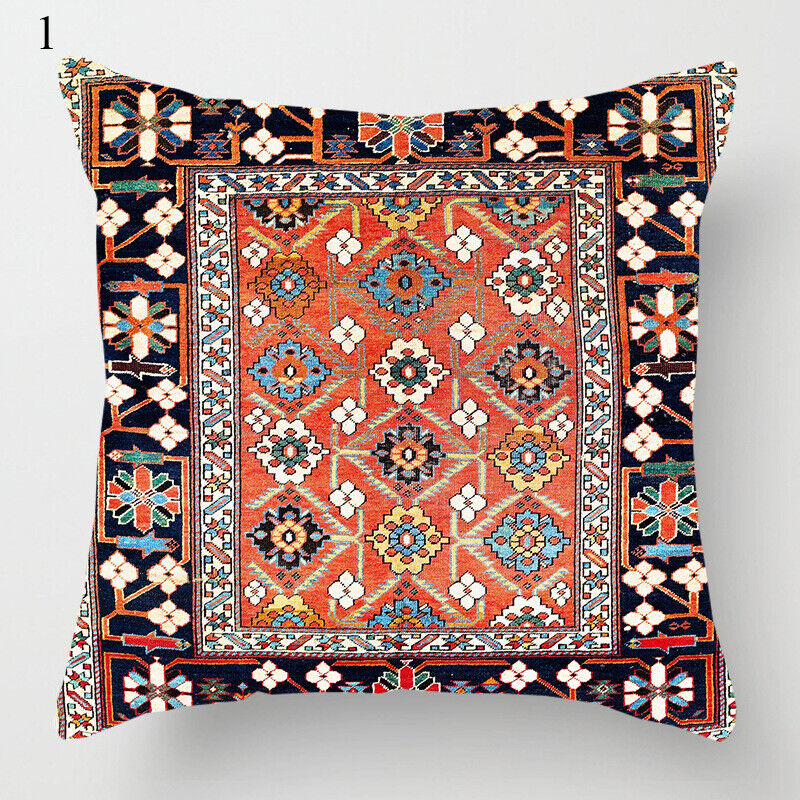 Ethnic Boho Mandala Print Throw Pillow Case Sofa Cushion Cover Home Decor