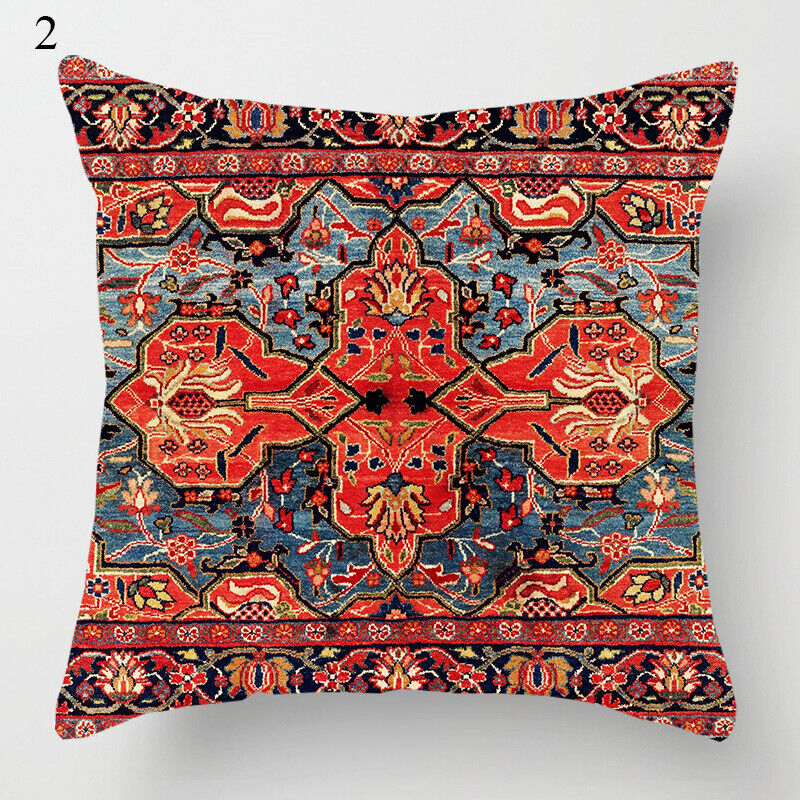 Ethnic Boho Mandala Print Throw Pillow Case Sofa Cushion Cover Home Decor